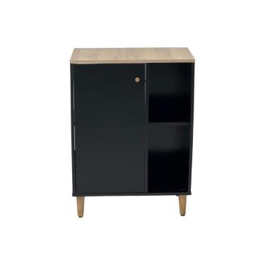 Imagem de Gabinete Armário Banheiro Ditália 1 Porta Bn-06 Preto