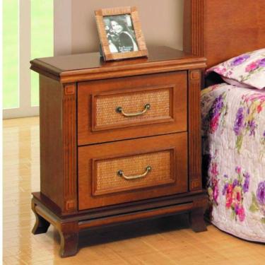 Imagem de Mesa De Cabeceira Com Detalhe Em Ratan - Athenas Montanhês