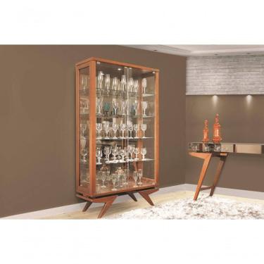 Imagem de Cristaleira Moderna Madeira Maciça Pérola Móveis Montanhês