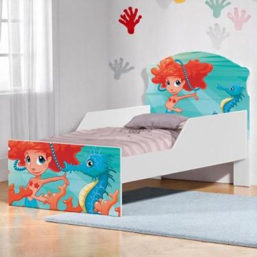 Imagem de Cama Infantil Tick Sereia no Mar - Mais de Casa