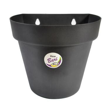 Imagem de Kit 3 a 5 Vasos para plantas arandela parede meia lua flores jardim ve