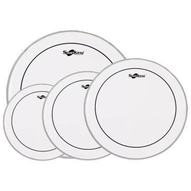 Imagem de Kit Pele Tons Surdo Bumbo Hidráulica 12 13 16 22 Spanking