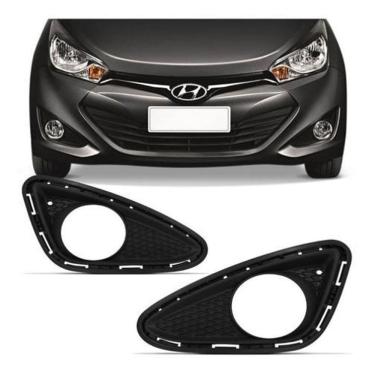 Imagem de Par Moldura Grade Milha Farol Com Furo Hb20 2012 20