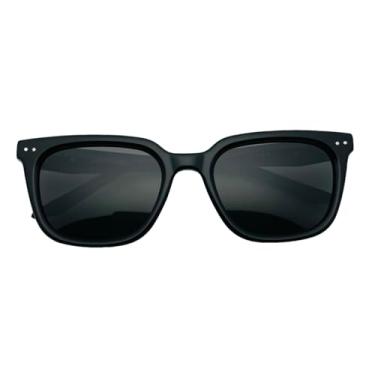 Imagem de Óculos de sol coreano delicado olho de gato para Nubo rosto pequeno masculino feminino acetato polarizado UV400 óculos de sol com capa original, Preto