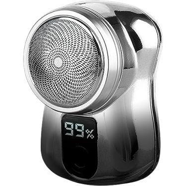 Imagem de Barbeador elétrico portátil | bolso mini barbeador – barba recarregável por USB com visor elétrico, lavável, compacto, uso seco e molhado COR ALEATÓRIA
