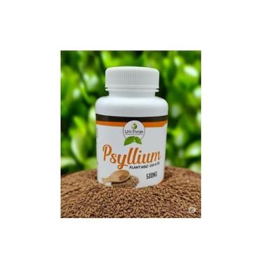 Imagem de Suplemento Vitamínico Psyllium 500mg Frasco 60 Cápsulas Uni Ervas - Ni