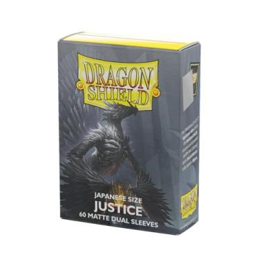 Imagem de Dragon Shield - Matte Dual - Japanese Size Card Sleeves | 60 CT - Smooth & Tough Premium TCG Sleeves - Compatible with Yu-Gi-Oh, Naruto, Cardfight & Vanguard | Justice