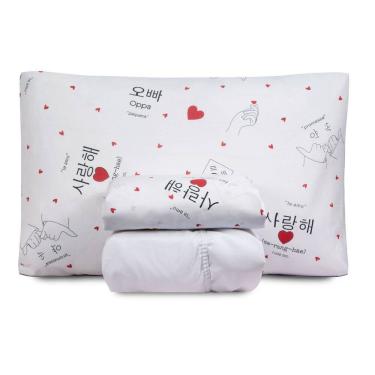 Imagem de Jogo de Lençol Solteiro Essencialle 150 Fios 3 Peças - Dorameira