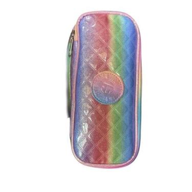 Imagem de Estojo duplo mini box Tie Dye Glitter acolchoado Yepp, Neon