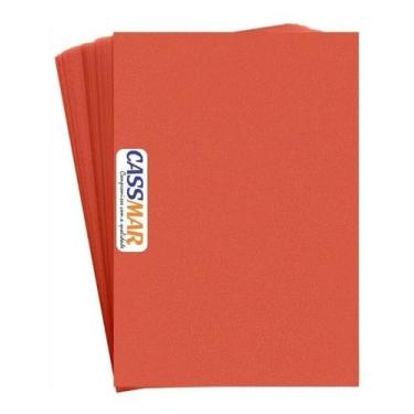 Imagem de Capa Para Encadernação Laranja A4  Pp Couro Fundo  100 Un - Cassmar 