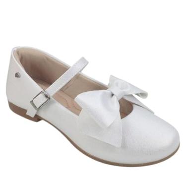 Imagem de Sapatilha Pampili Angel Fivela Com Laço Boneca Prata Tamanho:24