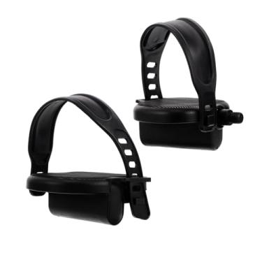 Imagem de YARNOW Pedais de bicicleta estacionária de substituição pedais de ciclismo gaiolas de dedo do pé peças de exercício