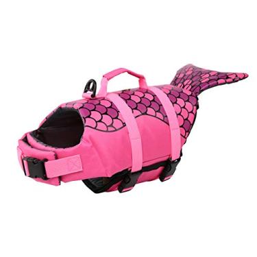 Imagem de Surblue Colete salva-vidas para cães, colete salva-vidas, colete salva-vidas, protetor de animal de estimação, casaco de segurança ajustável para segurança aquática na piscina, praia, passeios de