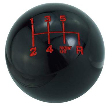 Imagem de Lunsom Manípulo de câmbio de 5 velocidades, manípulo de câmbio de engrenagem esférica, manípulo de câmbio rápido se encaixa na maioria das transmissões automáticas manuais de carro (preto)