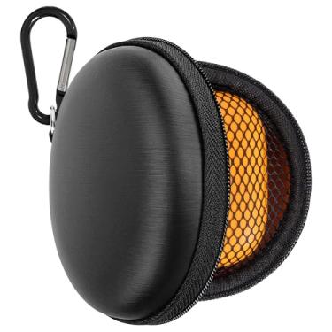 Imagem de Geekria Capa protetora compatível com Beats Powerbeats Pro 2, SHOKZ New OpenFit 2 True Wireless Earbud, bolsa de transporte de viagem rígida de substituição com clipe mosquetão (preto)