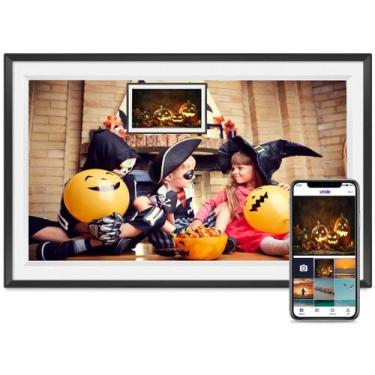 Imagem de Porta-Retratos Digital Fuomorz 15.6" FHD Touch com WiFi - 32GB