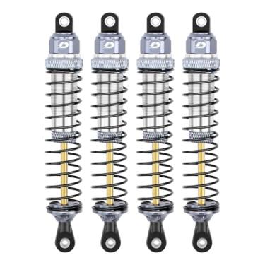 Imagem de DashRC Conjunto de amortecedor de óleo RC, 4 peças de amortecedor RC para caminhão rastreador 1/10 TRX4 SCX10 D90 UTB10 RBX10 GEN7 GEN8 peças de atualização
