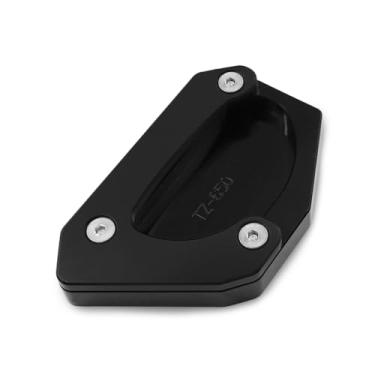 Imagem de Almofada de suporte de motocicleta ampliador de extensão lateral de substituição para Suzuki V-Strom 650 Vstrom 650XT DL650 2012-2019 Extensor de pedal de placa de suporte de pé (preto)