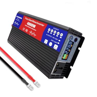 Imagem de Inversor de Onda Senoidal Pura 72V- 4000W 12V 24V 48V 60V 72V DC para 220V AC com Ecrã LCD, Inversor de Energia Solar Off-Grid para Camioneta, Veículos, Autocaravana,60V TO 220V 60HZ