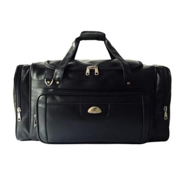 Imagem de Mala Bolsa Para Viagem Grande Sacola Couro Sint Masculina Feminina Mod