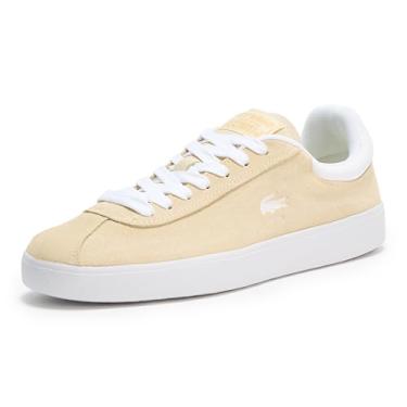 Imagem de Lacoste Tênis feminino Baseshot, Amarelo claro/branco, 37