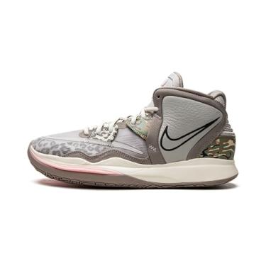 Imagem de Nike Kyrie Infinity 1 World 1 People DO9614-800 Safety Orange/Gorge Green/Sesame/Preto Tênis de basquete masculino, Minério de ferro leve/preto/lua, 9