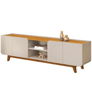 Imagem de Rack Para Sala de Estar TV 75 Pol Cine D05 Bali Cedro - Lyam Decor