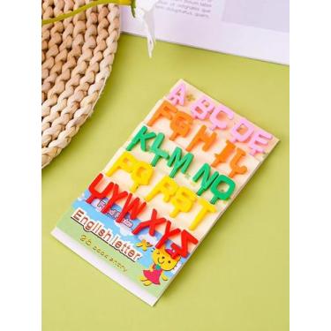 Imagem de Mini garfos palitos infantis petiscos lanches Numeros ALFABETO 26pçs -