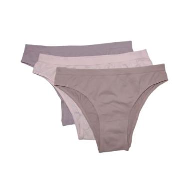 Imagem de Kit com 3 Calcinhas Biquíni Lisas Poesia/Aurora/Macadâmia, M - Trifil Feminino