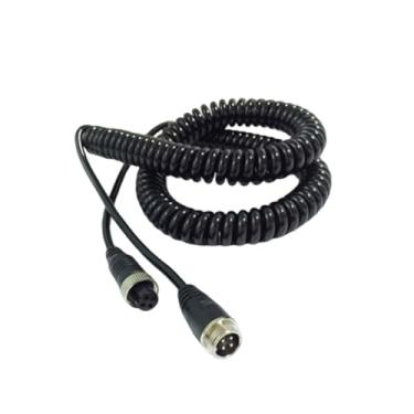 Imagem de ZGUZMCMK Conector de Aviação para Colheitadeira de Fios Telescópica Cabo Espiral de Extensão de Vídeo Profissional Fácil de Usar para, 10 Milhões