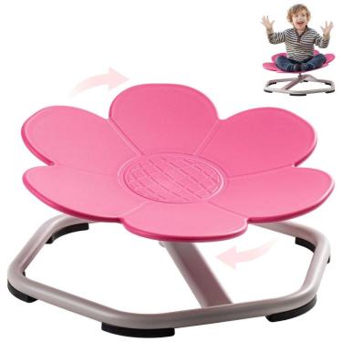 Imagem de Cadeira Giratória Sensorial ROBUD para Crianças, Design Antiderrapante, Estímulo da Coordenação Corporal, Formato de Flor, Sem Montagem