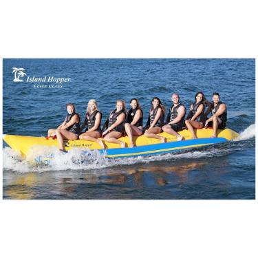 Imagem de Banana Boat Rebocável para até 8 Pessoas 765 Quilos, ISLAND HOPPER PVC 8 INLINE , Amarelo
