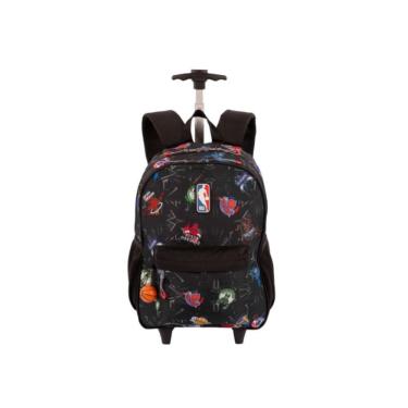 Imagem de Mochila Carrinho NBA Begins - Graffiti 42x29x17 cm