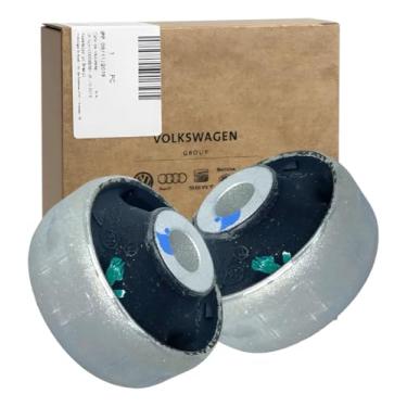 Imagem de Par de Buchas Maiores da Bandeja Dianteira Original 1J0407181 Compatível com Gol G5 G6 G7 Golf Beetle Fox Polo