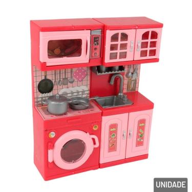 Imagem de Móveis de Plástico Para Casinha de Boneca Cozinha - Tudo em Caixa