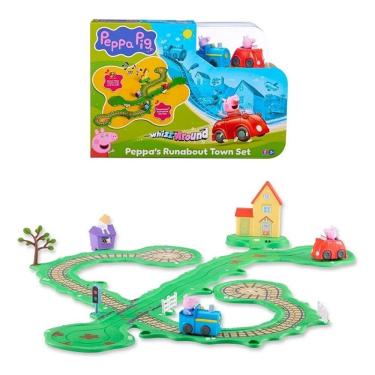 Imagem de Peppa Pig Playset Passeio Interativo - Trem e Carro Motorizados – Com Som -Sunny