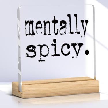 Imagem de Presentes inspiradores de saúde mental para mulheres, placa acrílica, decoração de cubículo, presentes positivos motivacionais para mulheres, amigas, vovó