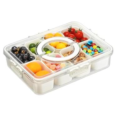 Imagem de Caixa De Armazenamento Para FrigoríFico Com Compartimentos – Adequada Para Alimentos, Legumes, Charcutaria E Talheres