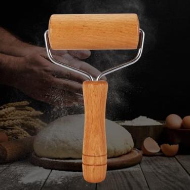 Imagem de Rolo de massa de madeira para crosta perfeitamente cozida, biscoitos, pizza – ideal para assar cozinha, utensílios de cozinha (estilo 2)