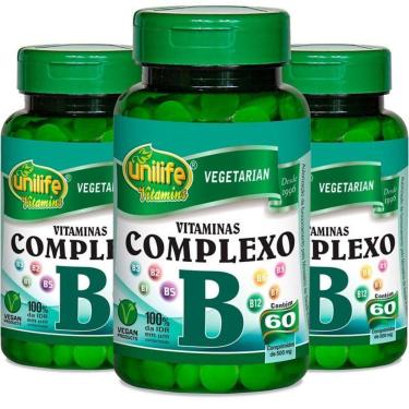 Imagem de Kit 3 Complexo B 60 Cápsulas Unilife