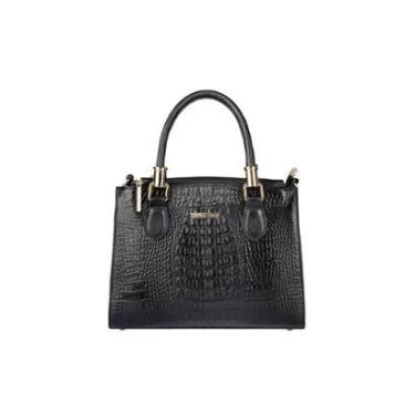 Imagem de Bolsa de couro croco estruturada Emmy-Feminino