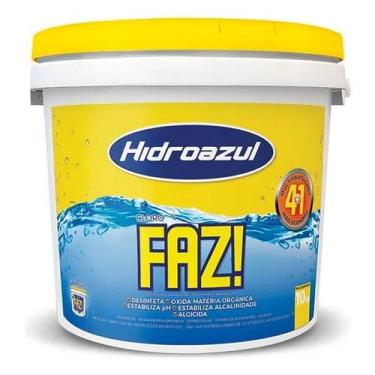 Imagem de Cloro Hidroazul FAZ 10kg Alto Desempenho Água Cristalina na Piscina