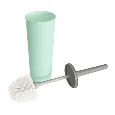Imagem de Escova Sanitária com Suporte Cores Pastéis Limpeza Banheiro - NYR HOME