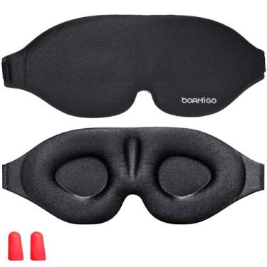 Imagem de Tapa Olho Para Dormir Mascara De Dormir 3D Protetor Tampão Tampa Olhos