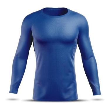 Imagem de Camisa Corrida Camiseta Segunda Pele Masculina Térmica Rashguard Acade
