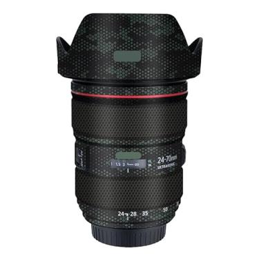 Imagem de EF 24-70 2.8L II Adesivo de lente de câmera antirriscos para Canon EF 24-70 mm F2.8 L II Capa protetora de revestimento (verde (Mamba)