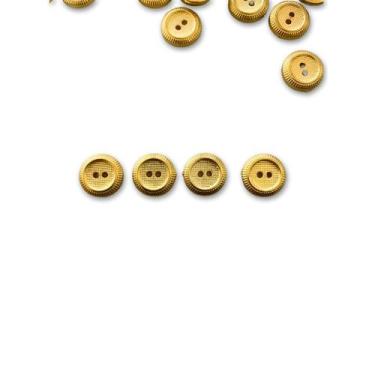 Imagem de Botão De Costura Dourado 13mm 2 Furos - 50 Unidades - Inova Aviamentos