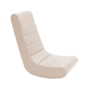 Imagem de Balancim de piso macio juvenil, cadeira de jogos leve para crianças, móveis infantis ótimos para presentes de férias e projetada para jogar videogame, ler e assistir TV - bege