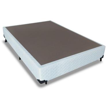 Imagem de Cama Box Base Universal Casal Tecido White (138x188x25) - Probel