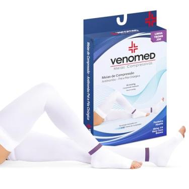 Imagem de VENOMED, MEIAS ANTITROMBO 15 a 21MMHG PRÉ E PÓS CIRÚRGICA 7/8 VENOMED TAMANHO:G;COR:BRANCA